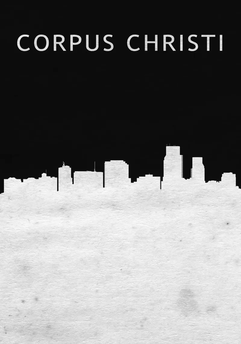 Corpus Christi Texas poster da Travelstudio