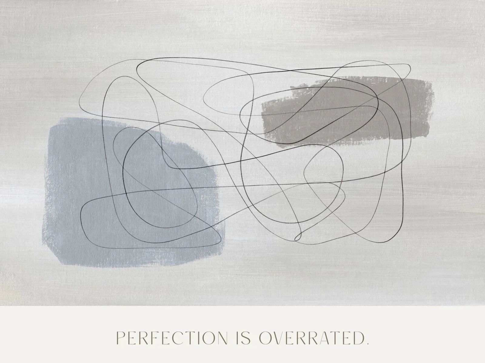 Perfection Is Overrated Leinwand von treechild