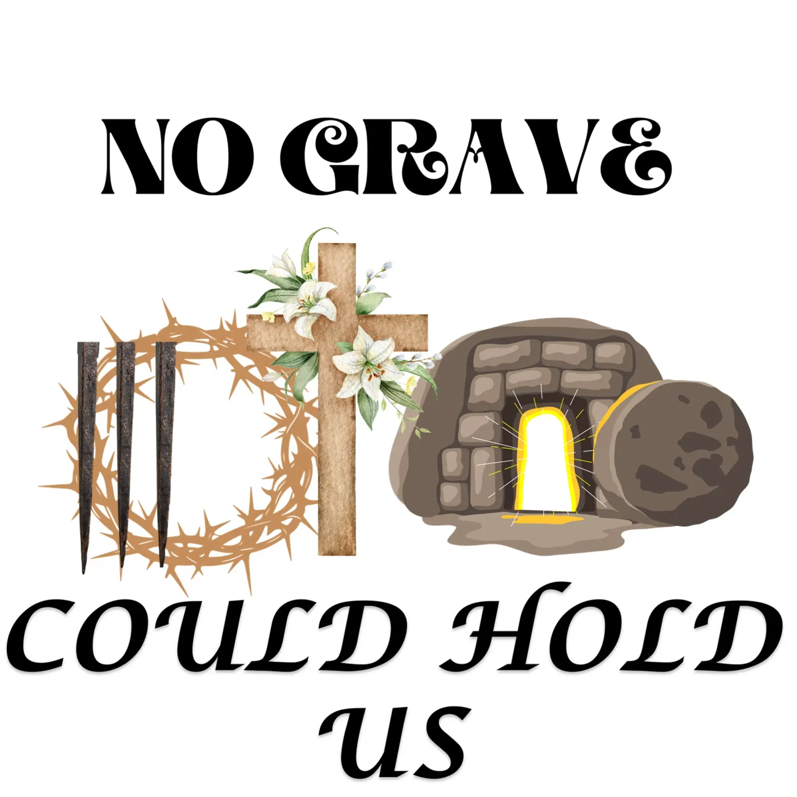 No Grave Can Hold Us Victorious in and Through Christ canvas by Lionandlamb