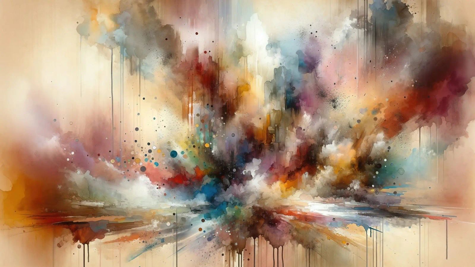 Abstract Journey in Earthy Colors canvas by Chromatic Fusion Studio