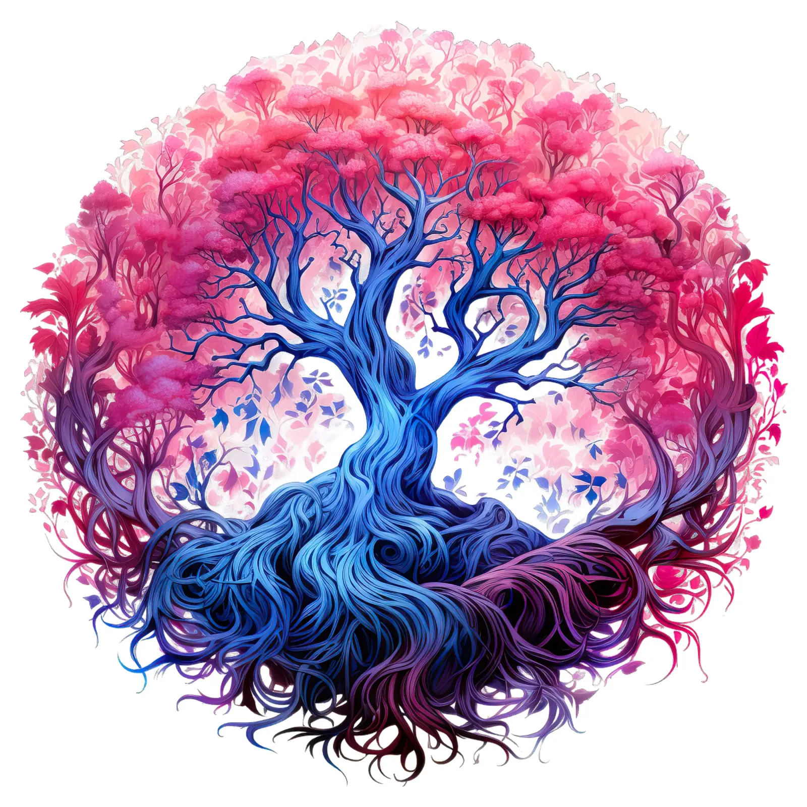 Albero della vita colorato pellicola backlit da Spiritual Touch