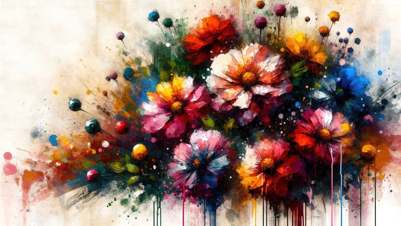 Jardin aquarelle coloré poster de Chromatic Fusion Studio