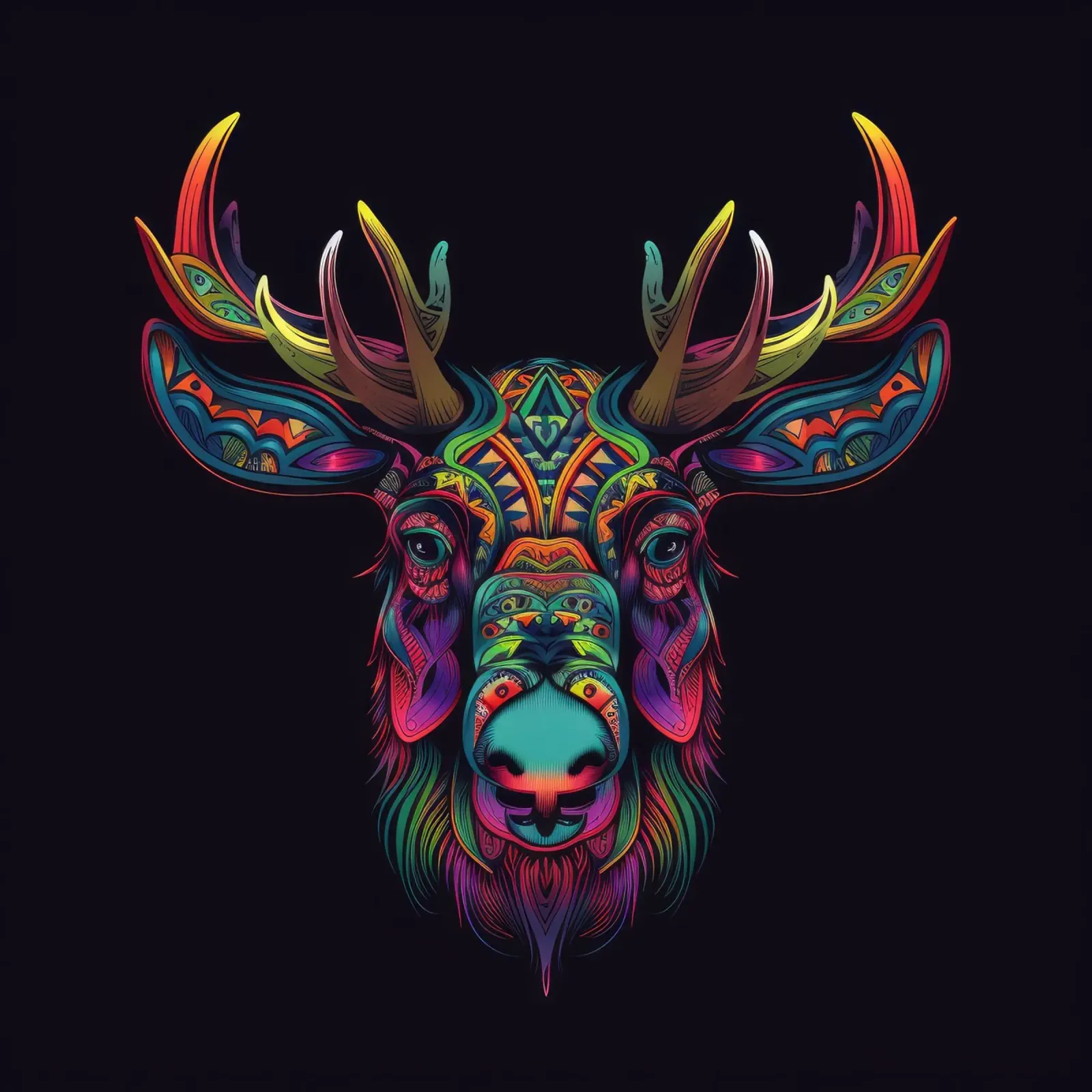 Tatoo Moose metacrilato de Animal Portraits