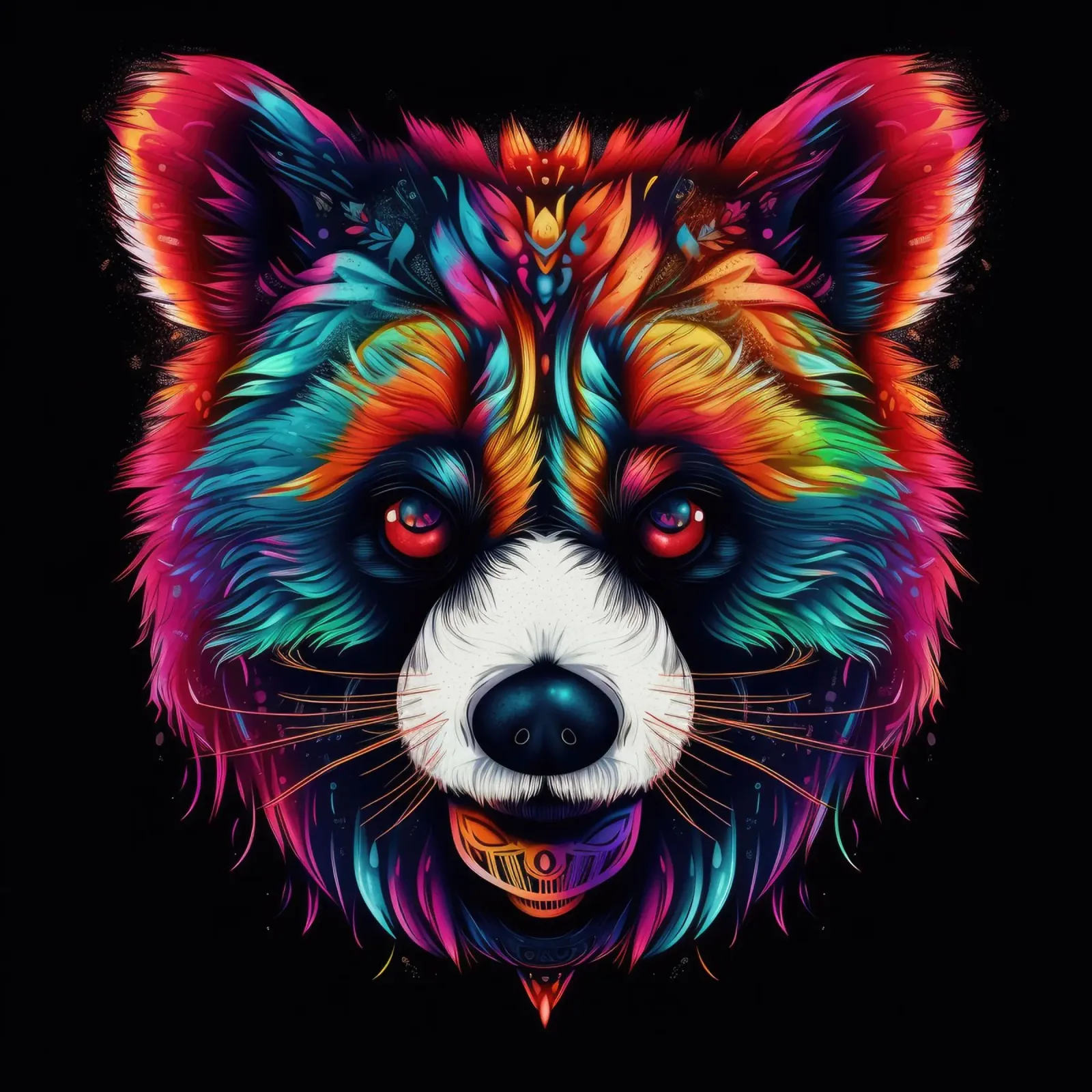 Tatoo Panda carta hahnemühle da Animal Portraits