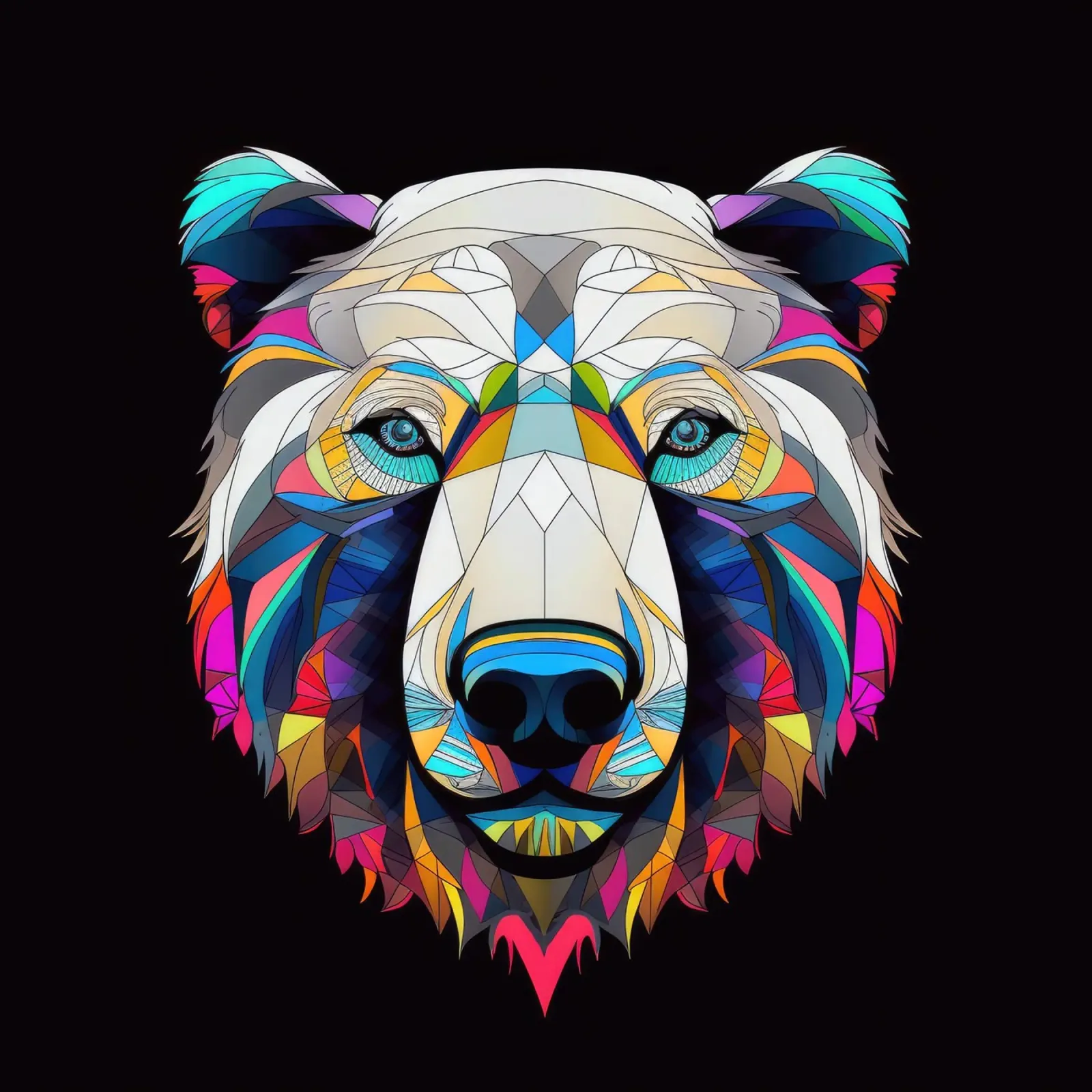 Orso polare tatoo pellicola backlit da Animal Portraits