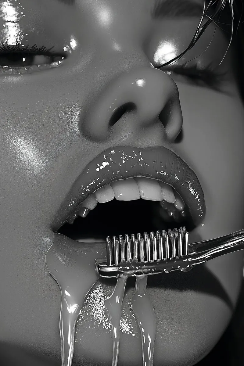 Dentist series - a toothbrush carta hahnemühle da Synthaira