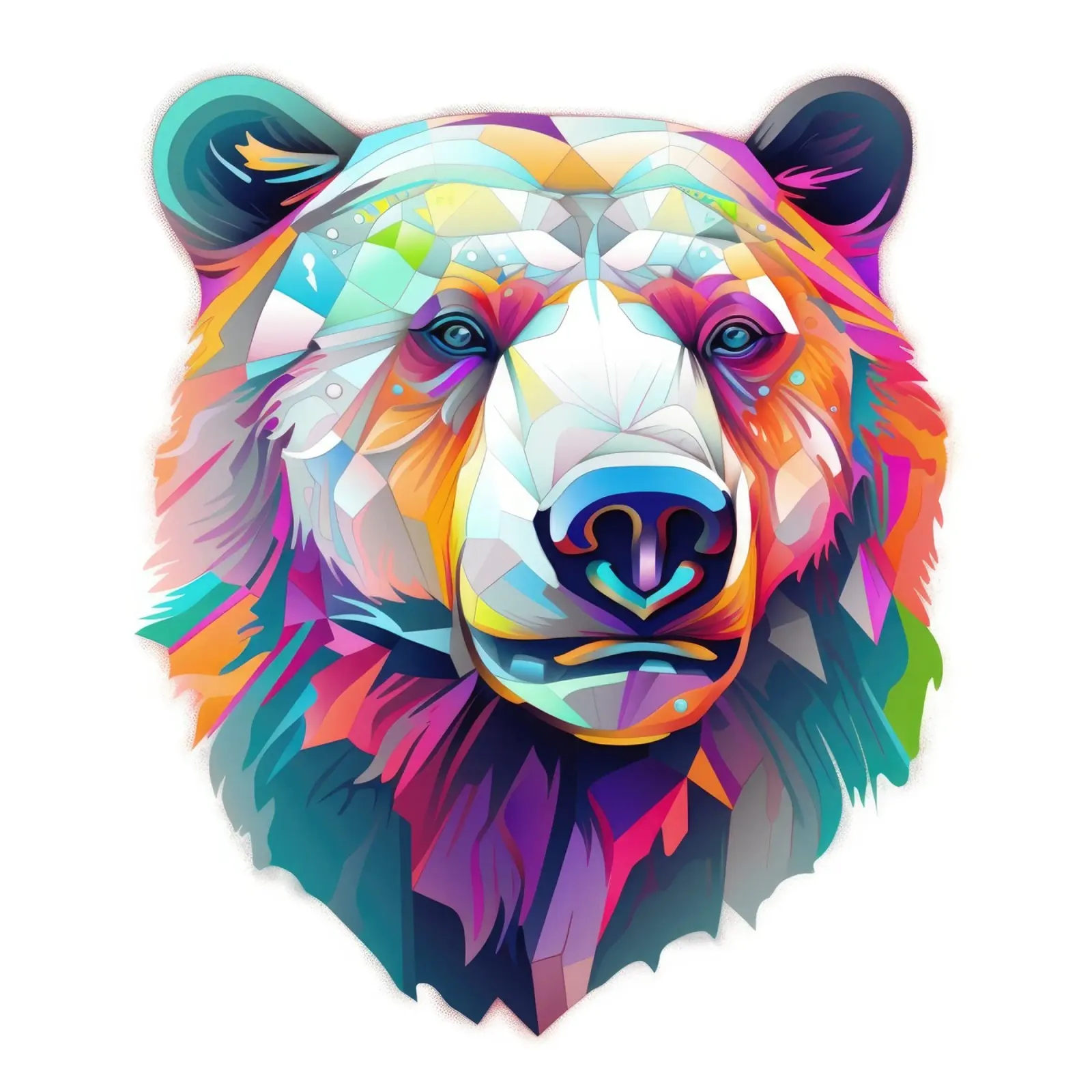 Orso polare tatoo pellicola backlit da Animal Portraits