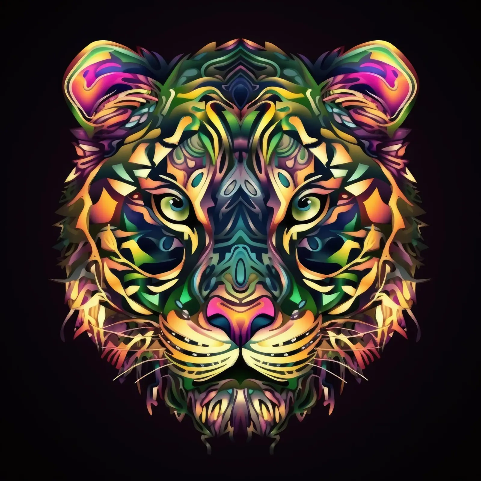 Tigre Tatoo pellicola backlit da Animal Portraits