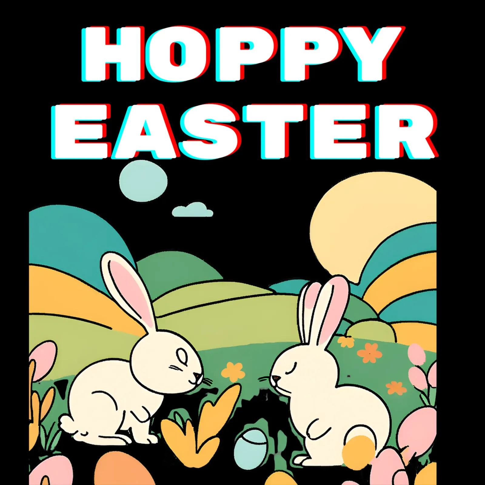 Hoppy Easter Celebrate His Resurrection with Joy canvas by Lionandlamb