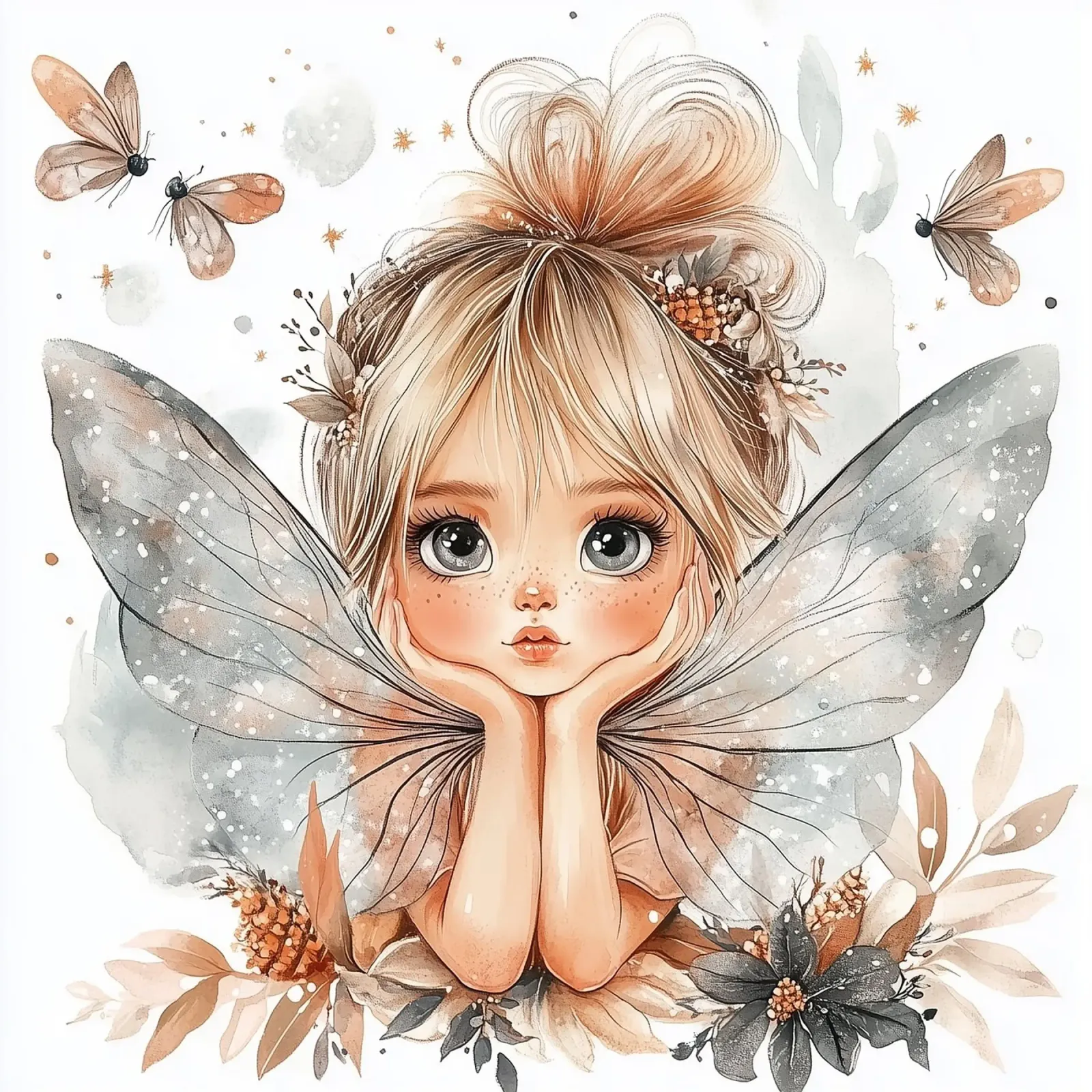 Little Fairy Alu-Dibond von Synthaira