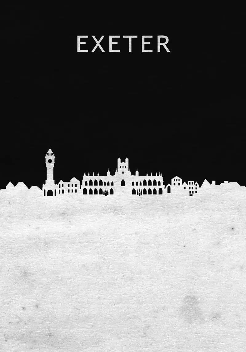 Exeter England poster da Travelstudio