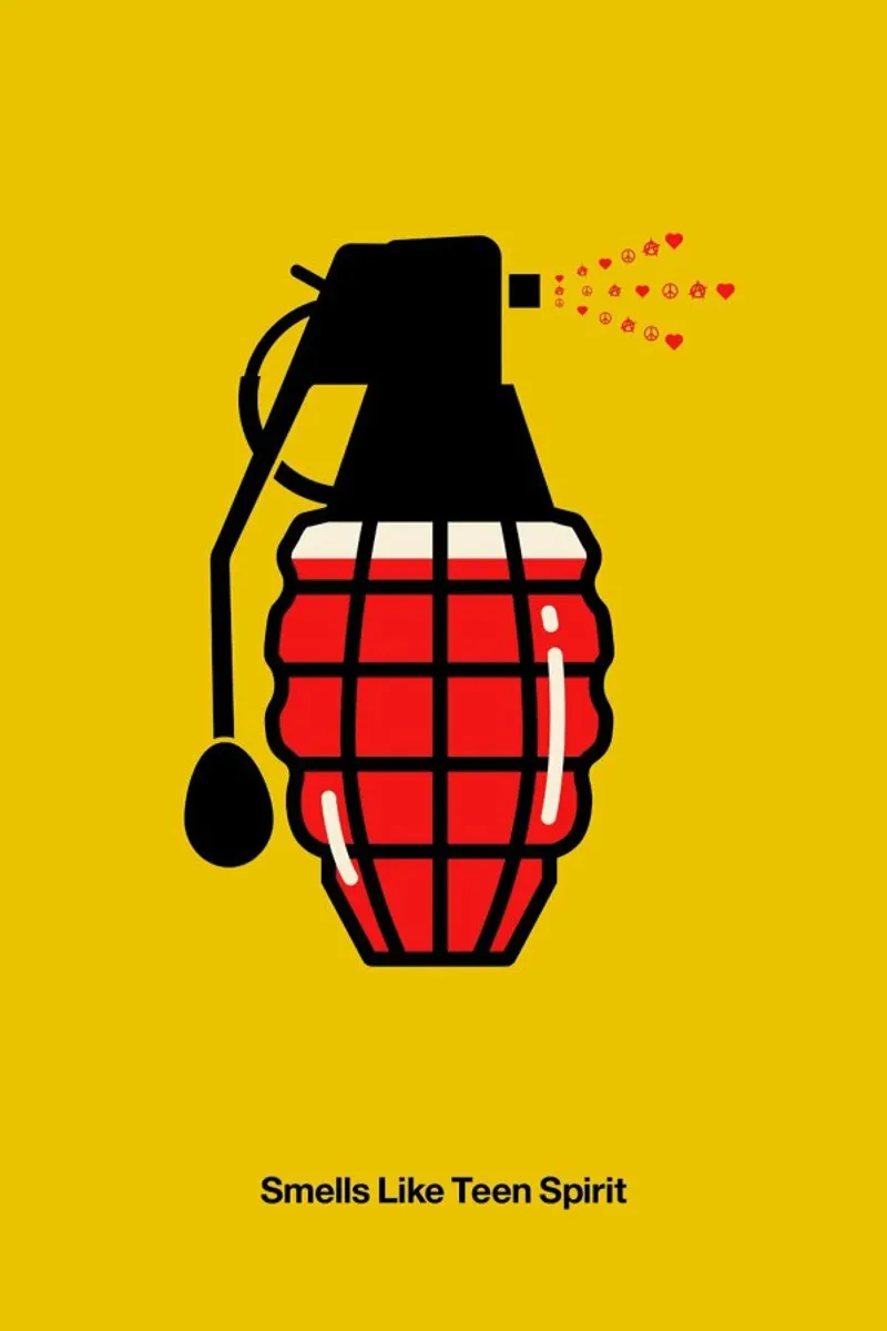 Smells like Teen Spirit poster van Viktor Hertz