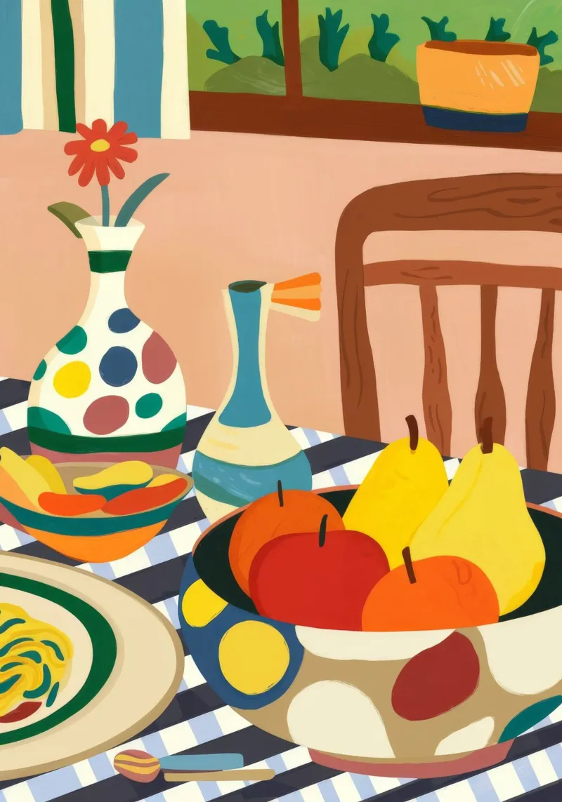 Mediterranean Table Setting canvas by Kamera Obskura