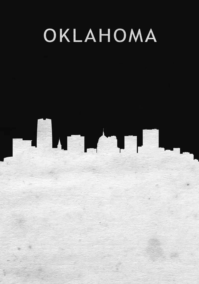 Oklahoma City Oklahoma pellicola backlit da Travelstudio