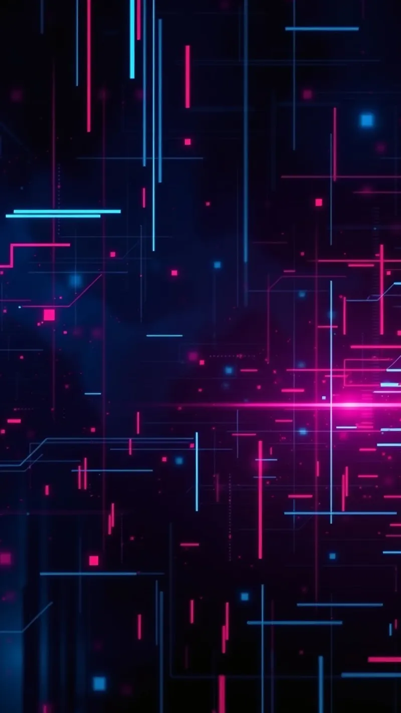 Lebendige abstrakte Technik mit Linien und Punkten Hahnemühle von DesignDoodle