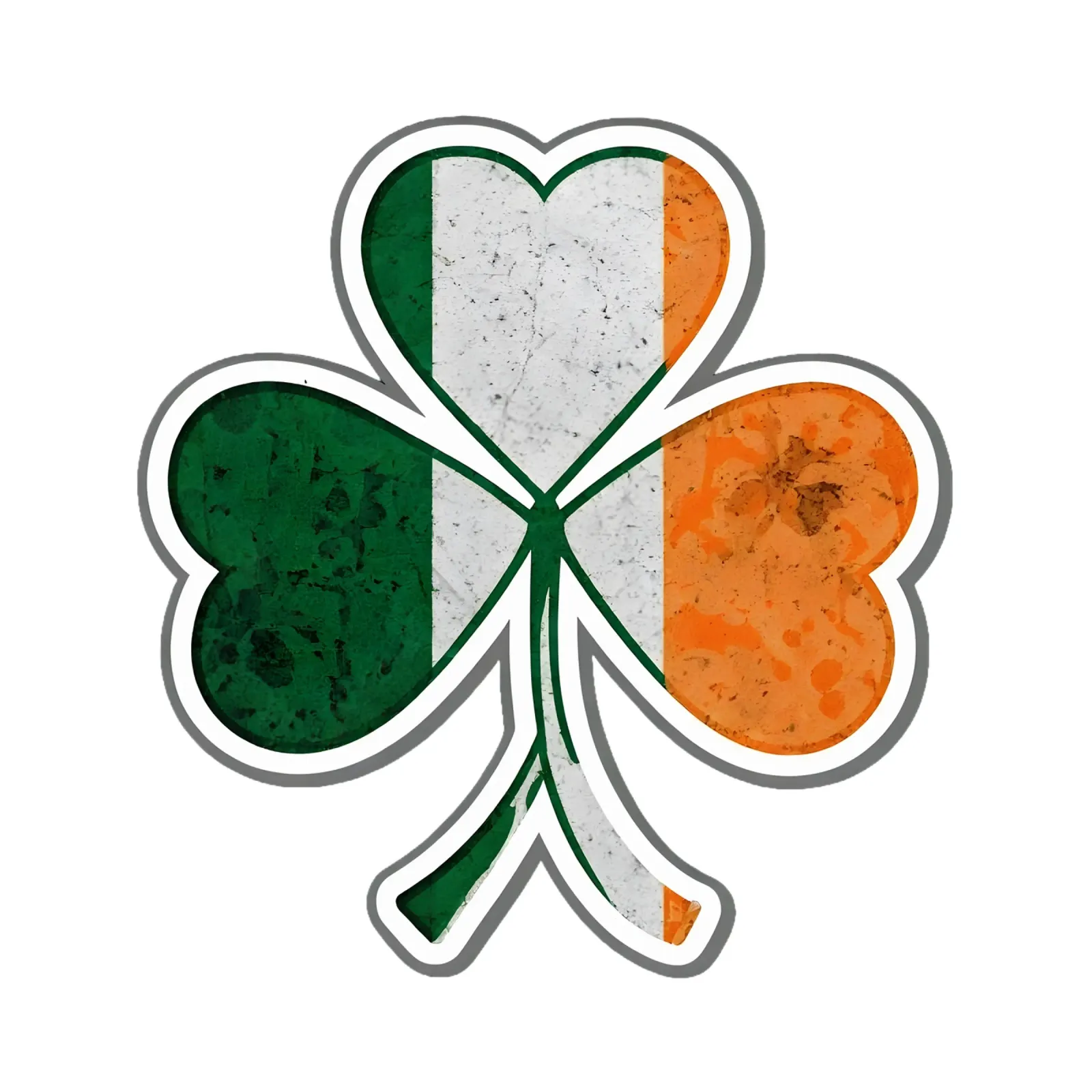 Irish Shamrock Flower canvas with Floater frame by RETRO VINTAGE EDITION