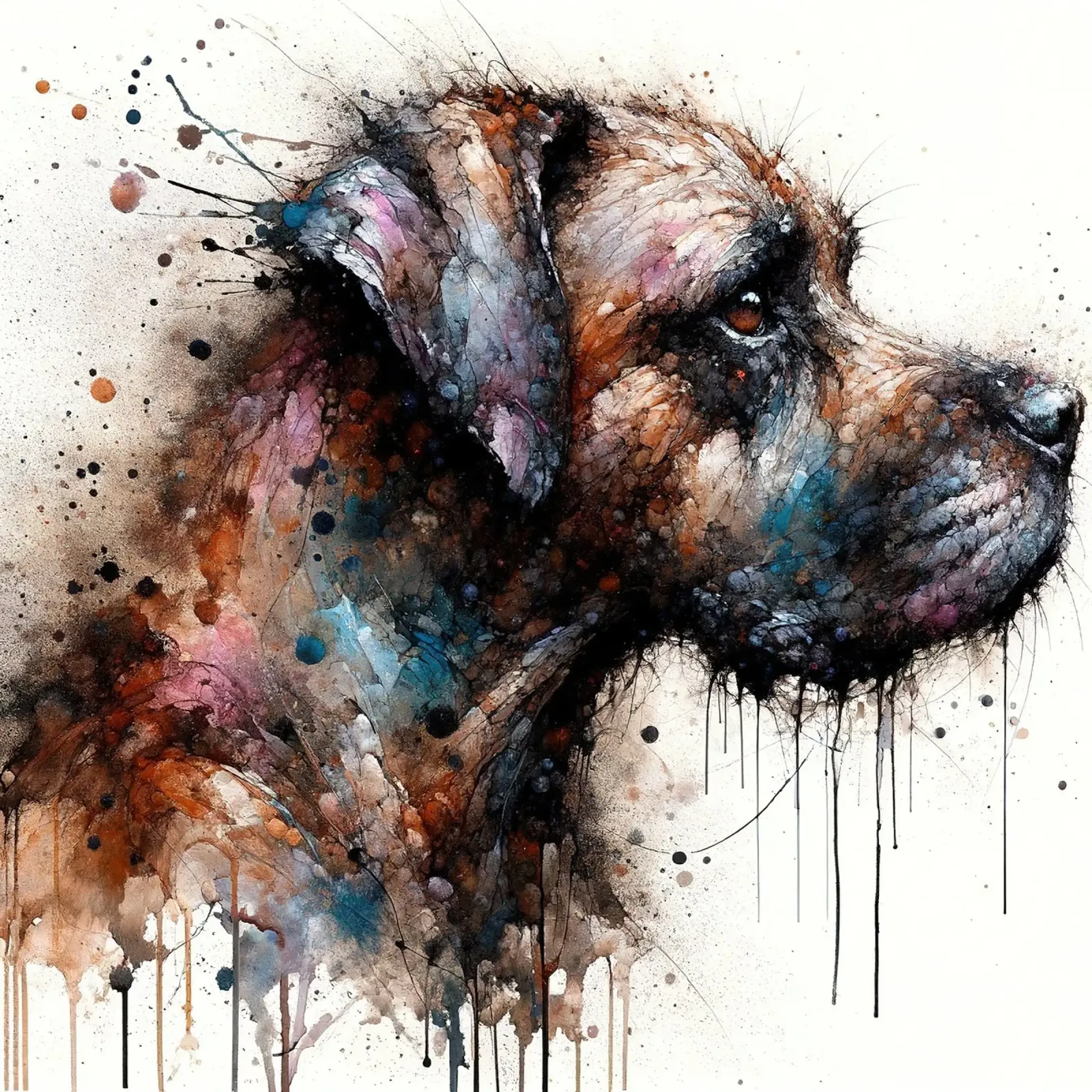 Powerful Dog poster by Chromatic Fusion Studio