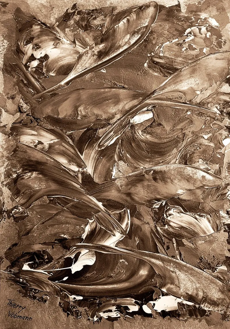 SEPIA 26 pellicola backlit da Thierry Vobmann Abstract painting