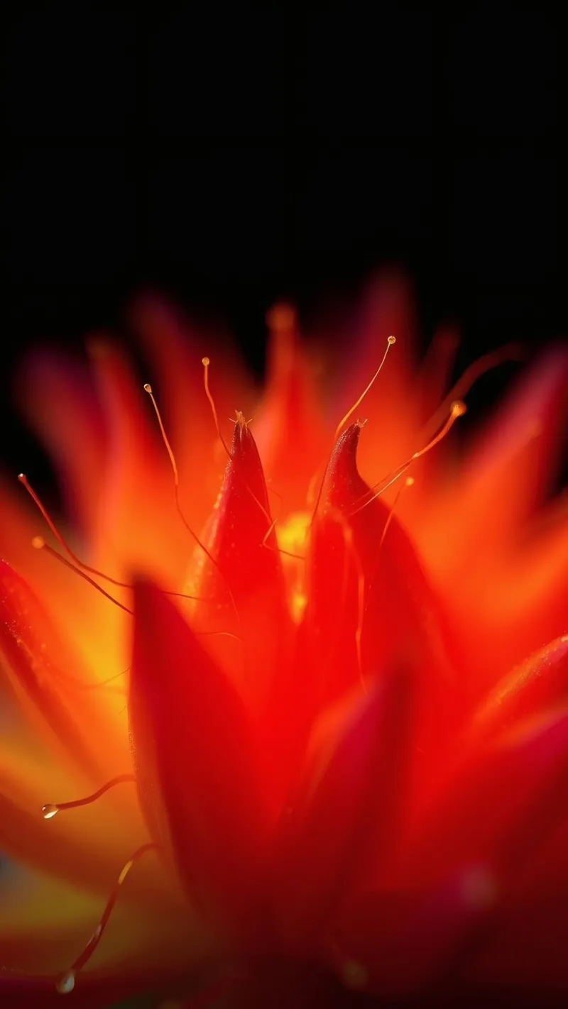 Carta da parati a fiori astratti, luminosa e vibrante, con colori intensi pellicola backlit da DesignDoodle