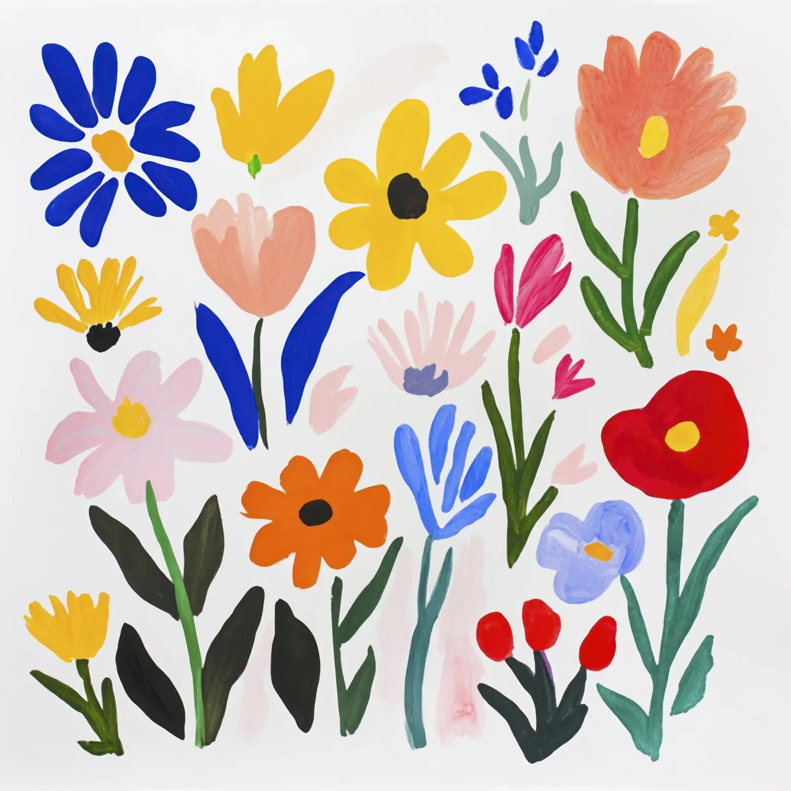Giardino fiorito Boho Henri Matisse pellicola backlit da Modern Muse