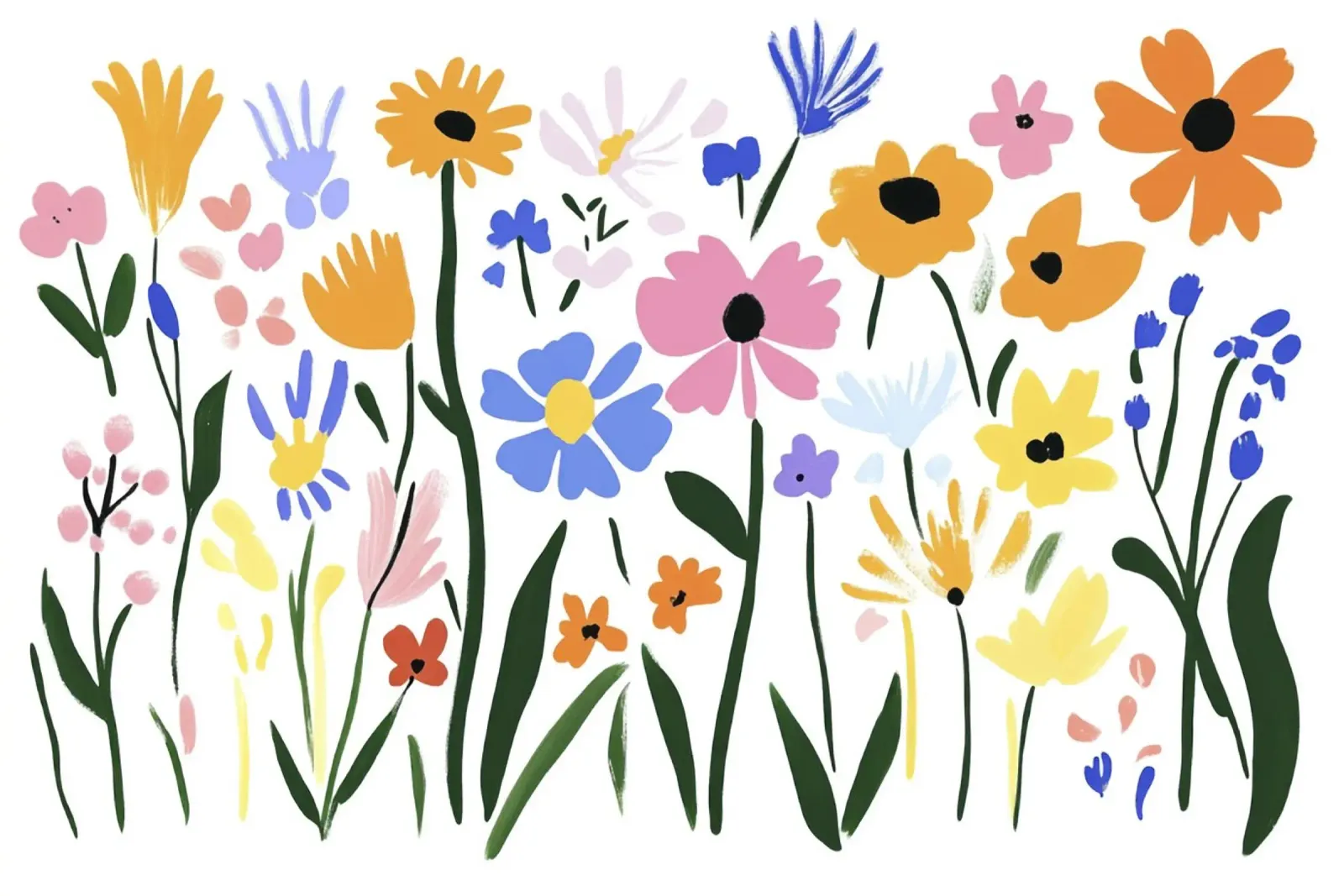 Carino il giardino dei fiori estivi di Henri Matisse poster con telaio in plastica da Modern Muse