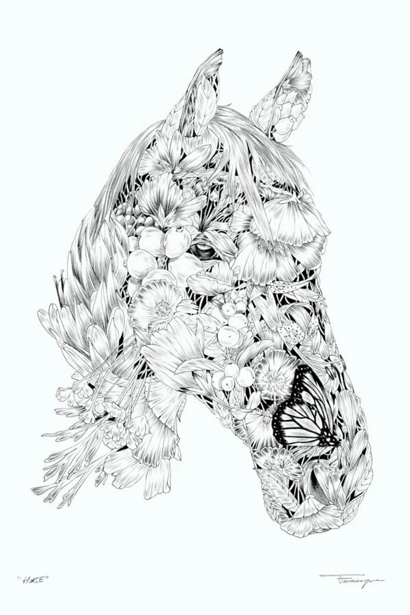 Horse poster by Faunesque