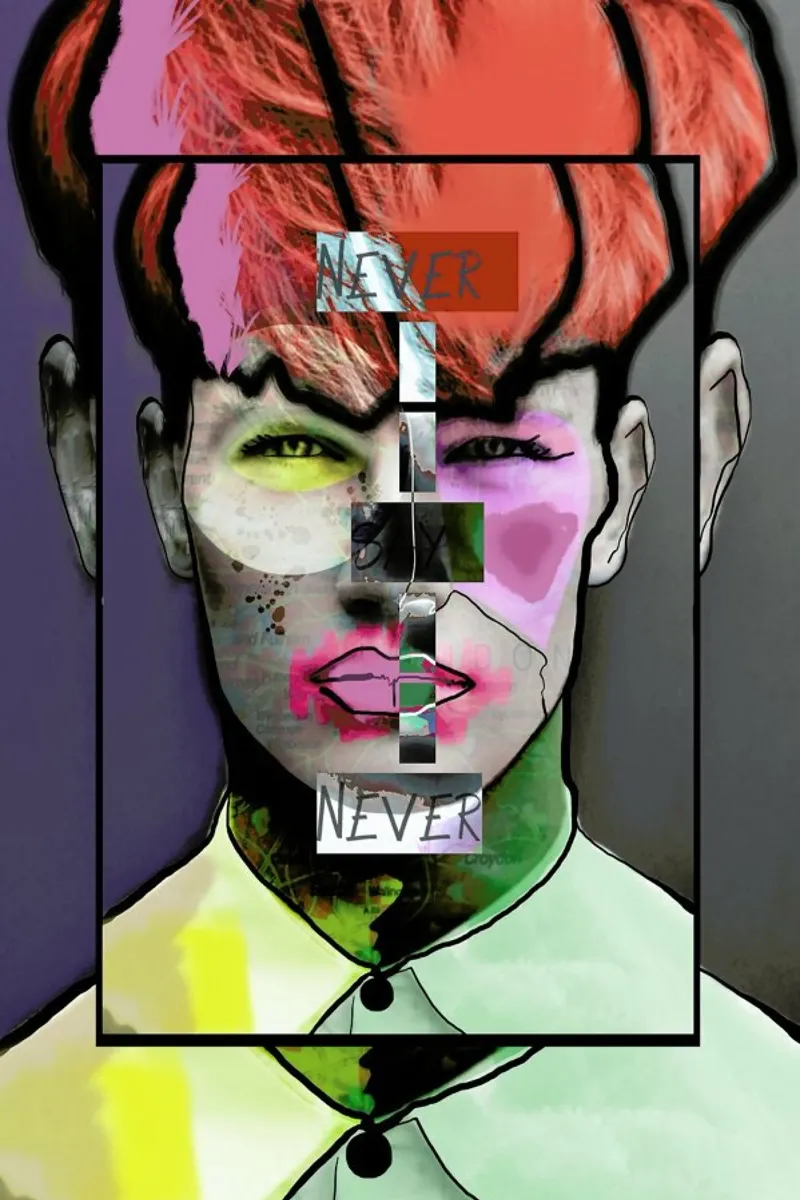 Never Say Never canvas by Marcell Naubert