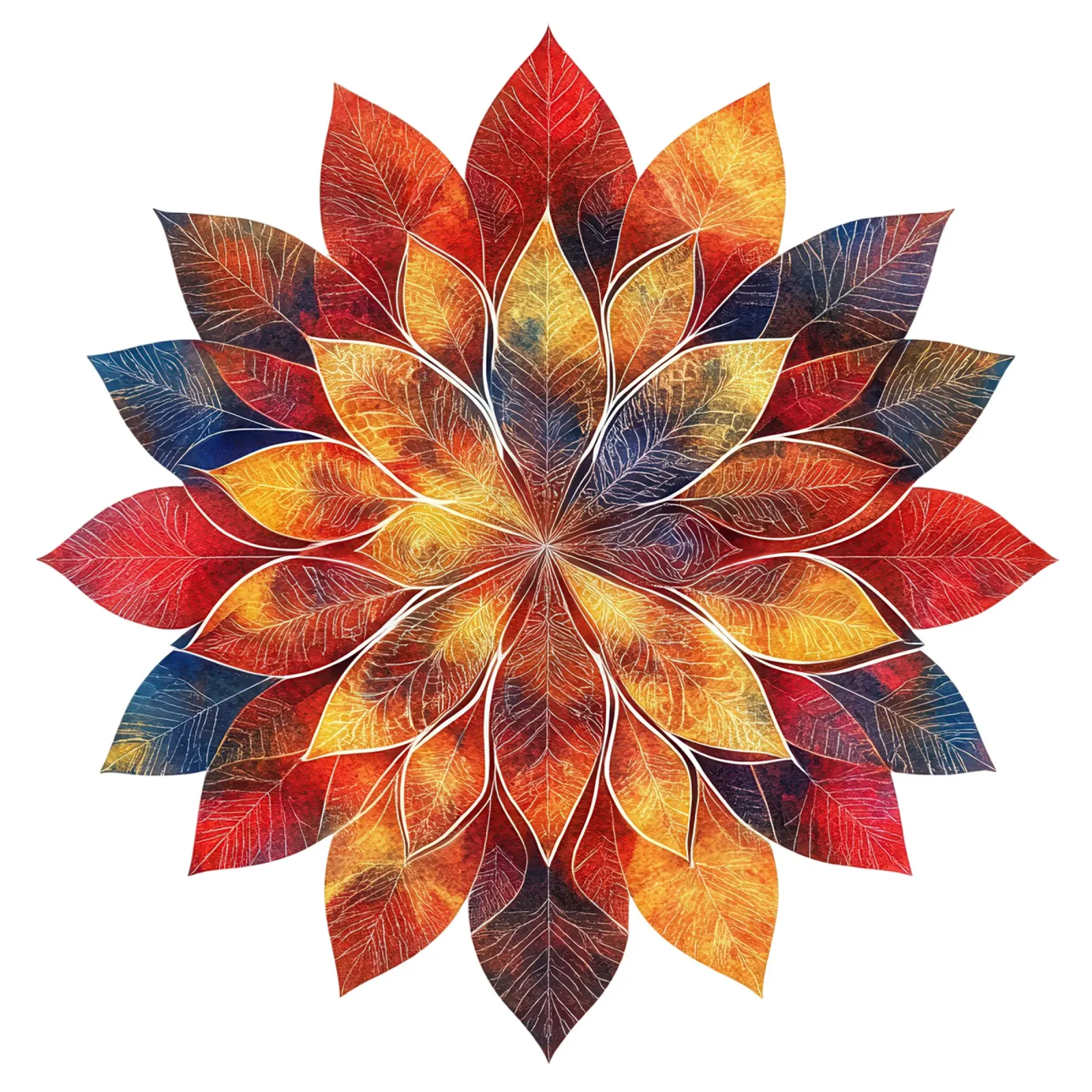 Fall Mandala alu-dibond by Spiritual Touch