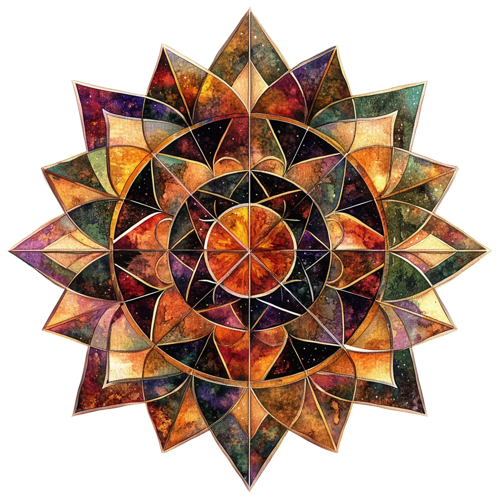 Fall Mandala hahnemühle by Spiritual Touch