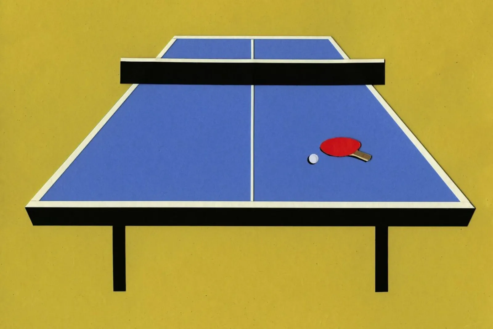 Ping Pong Table pellicola backlit da Rosi Feist
