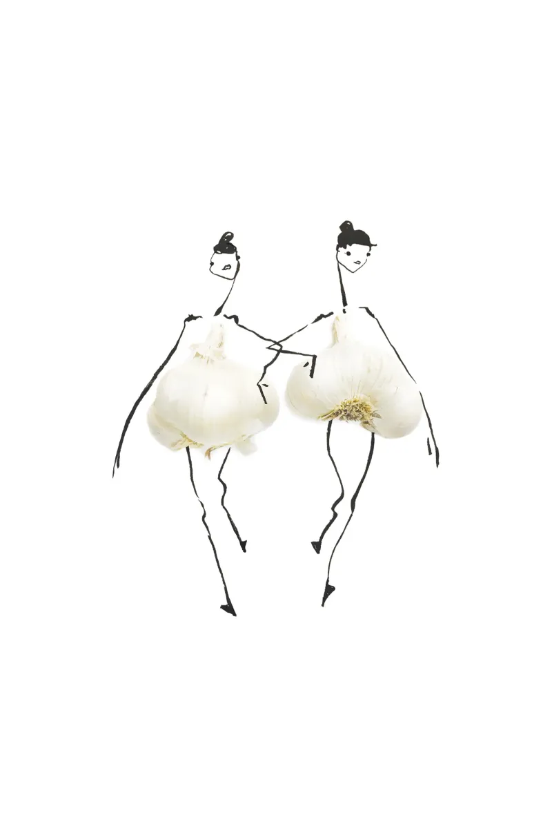 Garlic Duo pellicola backlit da Gretchen Roehrs