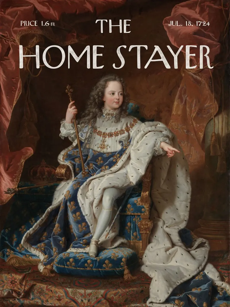 L'Home Stayer - Il re di Francia a Versailles pellicola backlit da Vintagrafica