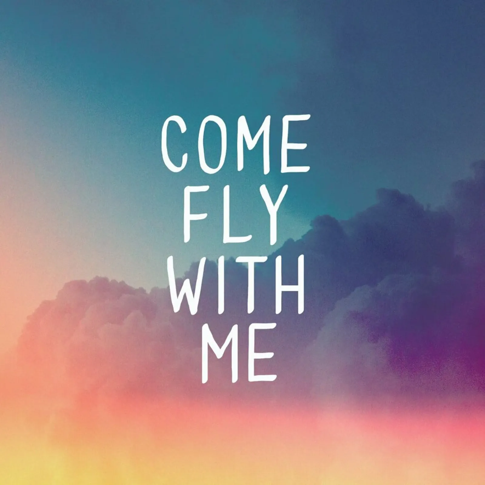 Come Fly with Me poster con telaio in alluminio da Galaxy Eyes