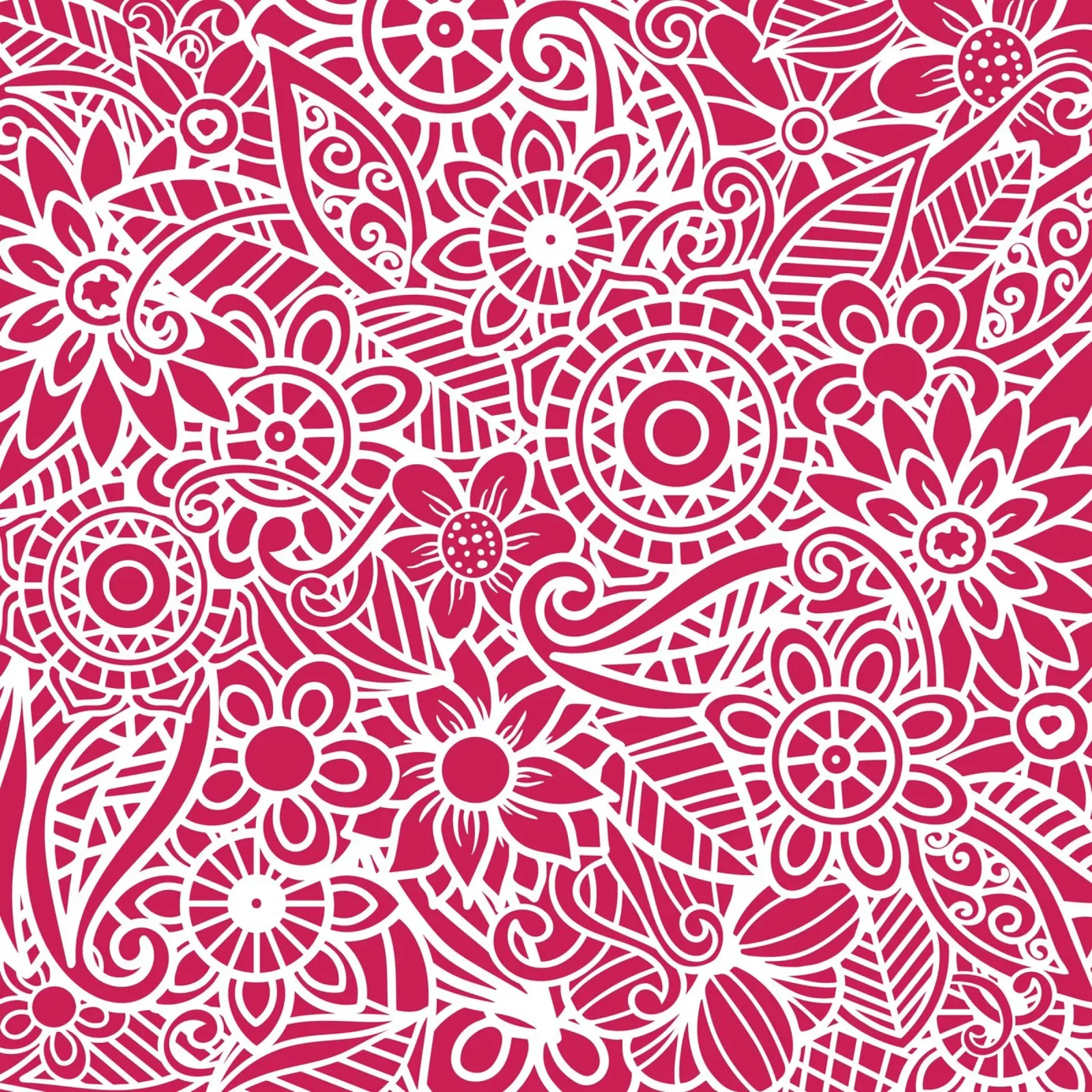 Mandala floreale color magenta intenso pellicola backlit da Spiritual Touch