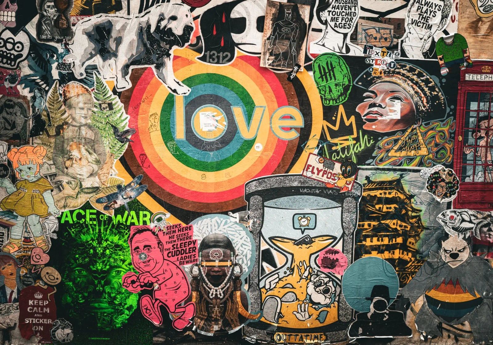 LOVE STICKER poster by Flo Klein