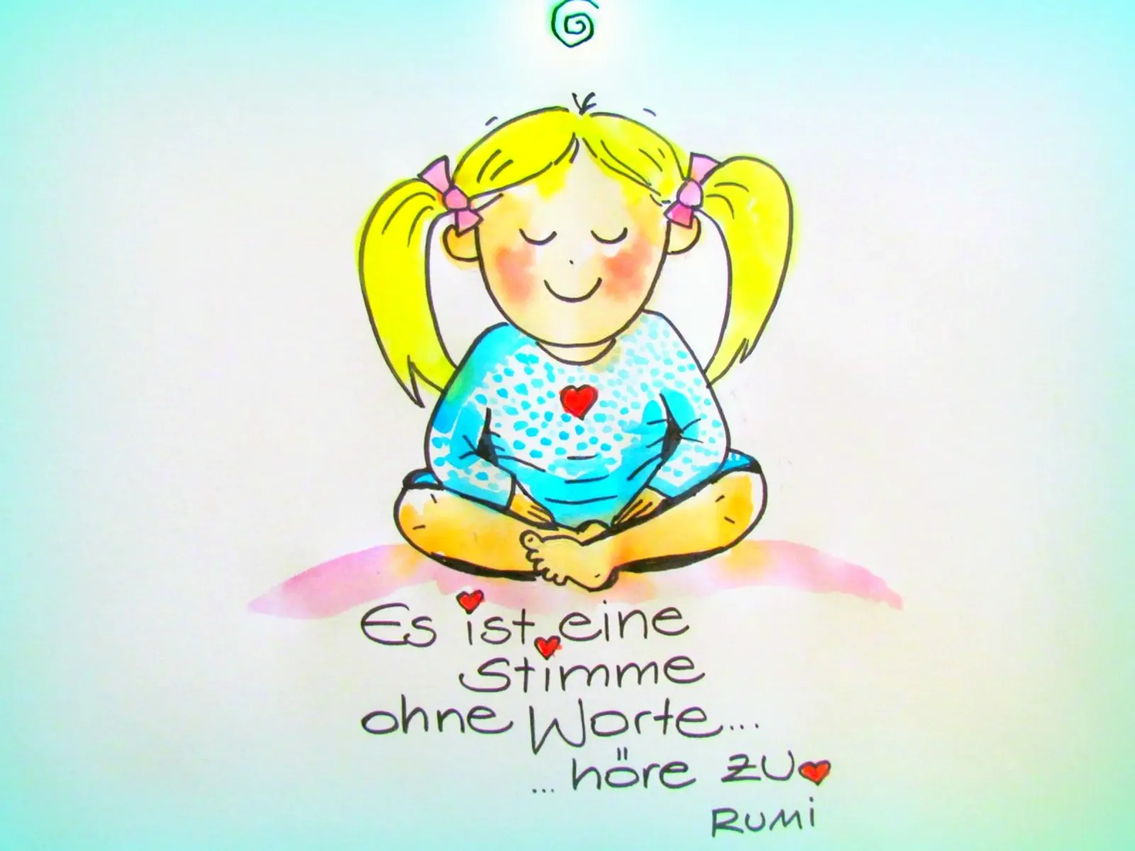 A voice in the heart hahnemühle by Happy 😃 Art 🎨 by Christine Schnoell
