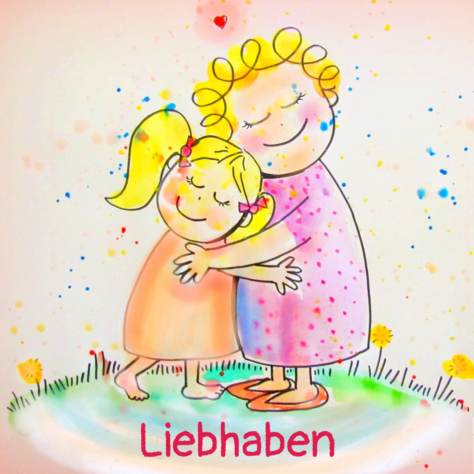Liebhaben Poster von Happy 😃 Art 🎨 by Christine Schnoell