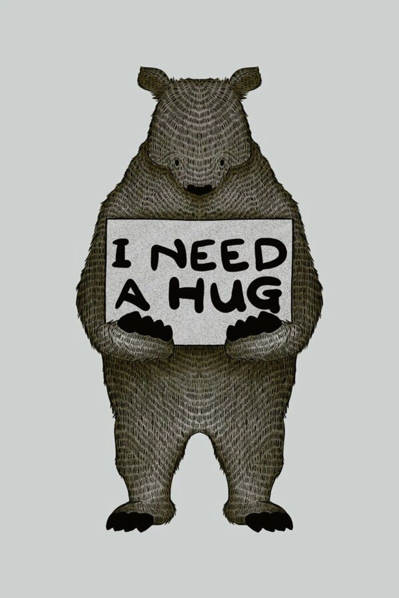I Need a Hug pellicola backlit da Tobe Fonseca