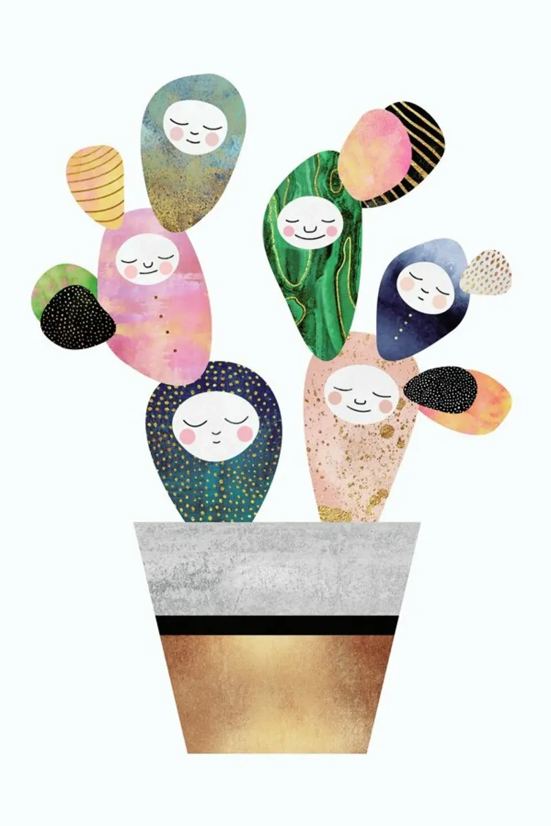 Sleepy Cactus pellicola backlit da Elisabeth Fredriksson