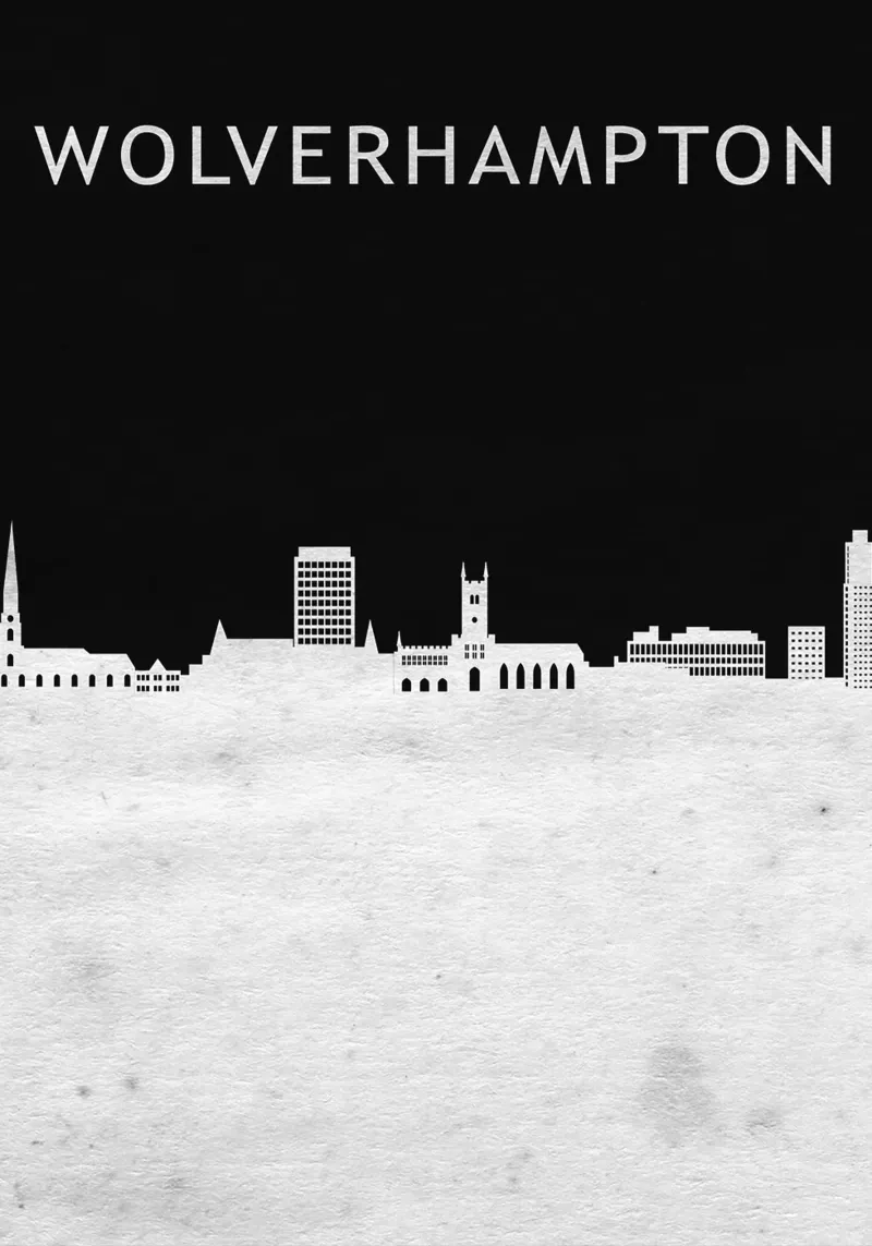 Wolverhampton England tela con Cornice a cassetta da Travelstudio