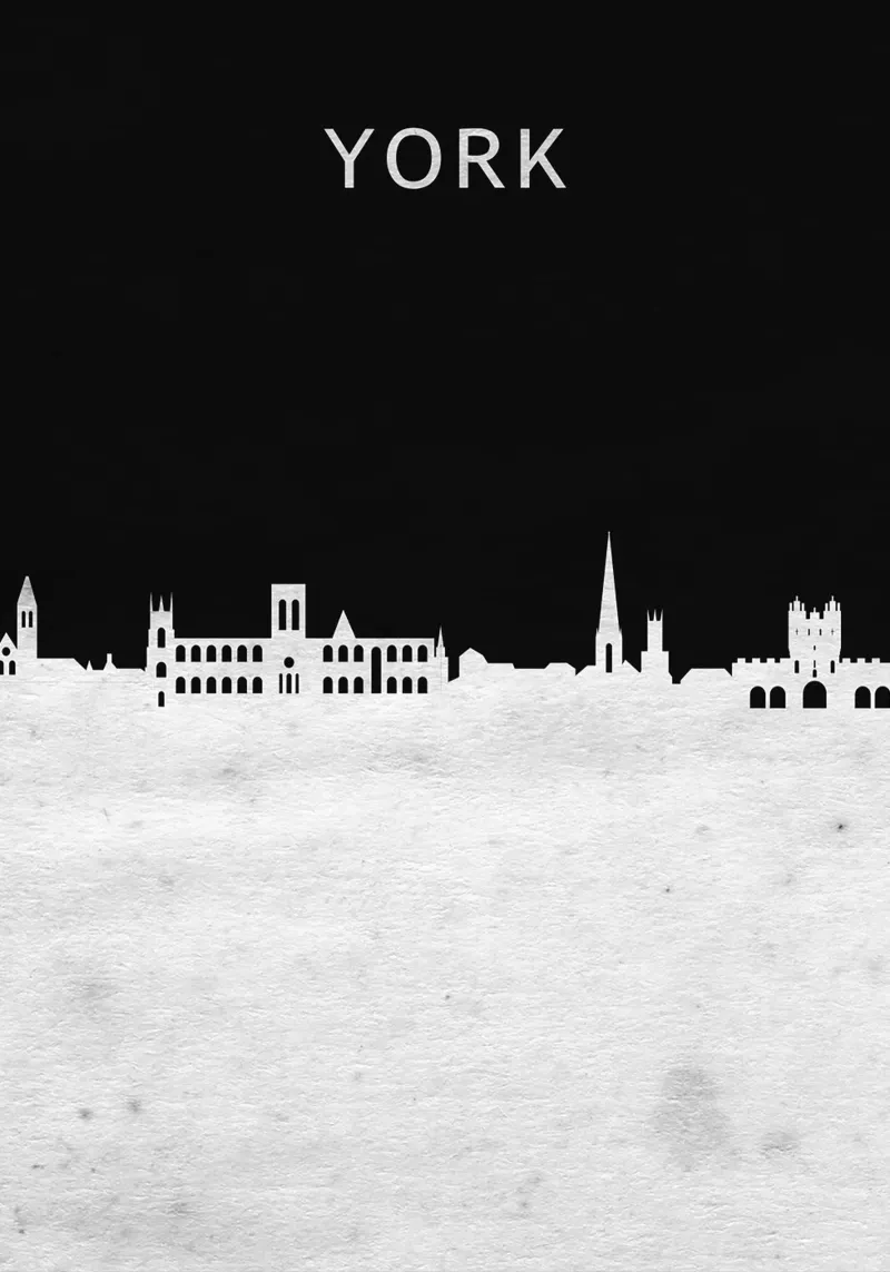 York England poster con telaio in plastica da Travelstudio
