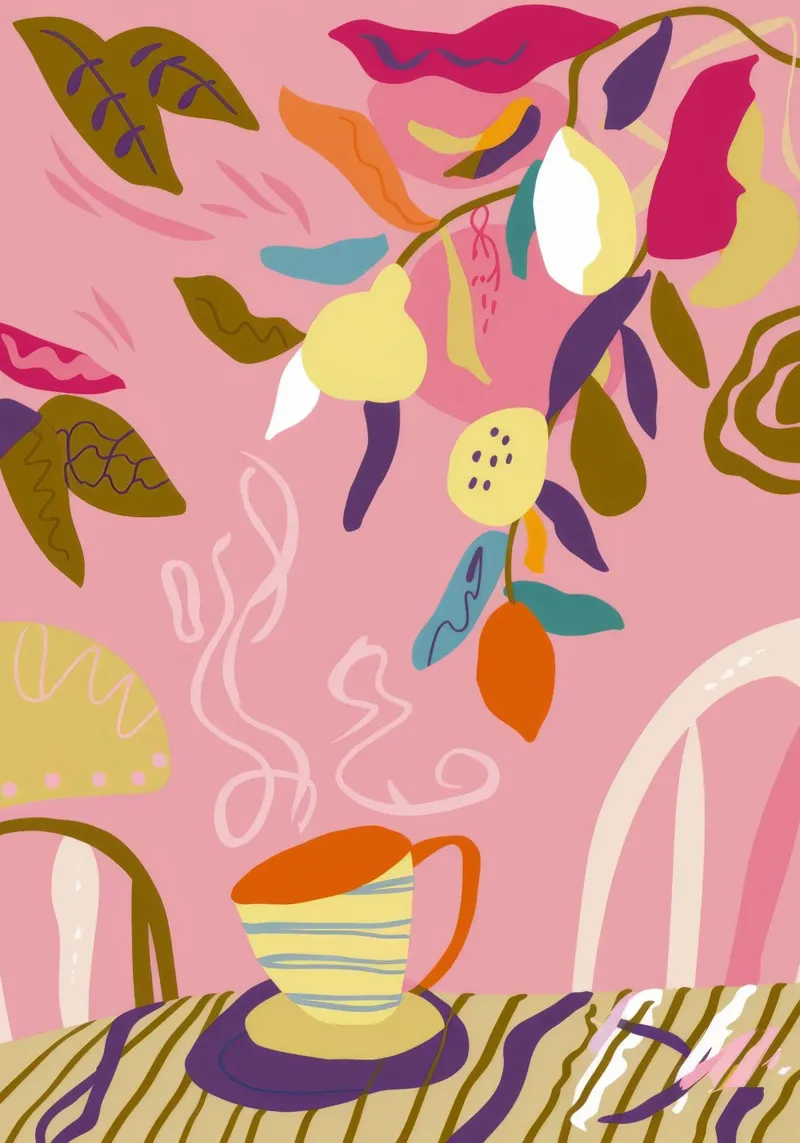 Fantasia astratta di frutta poster da Kamera Obskura