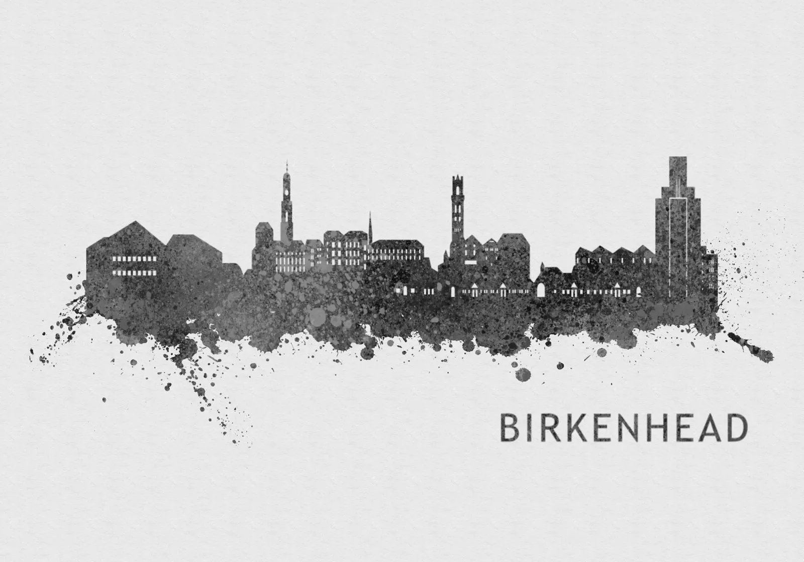 Birkenhead England poster con telaio in plastica da Travelstudio