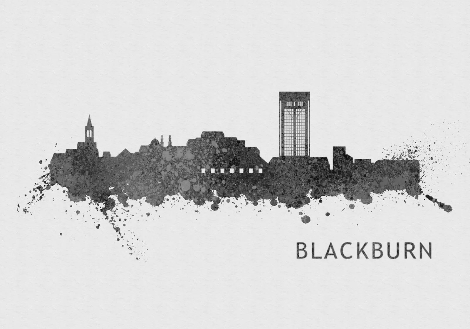 Blackburn England poster con telaio in plastica da Travelstudio