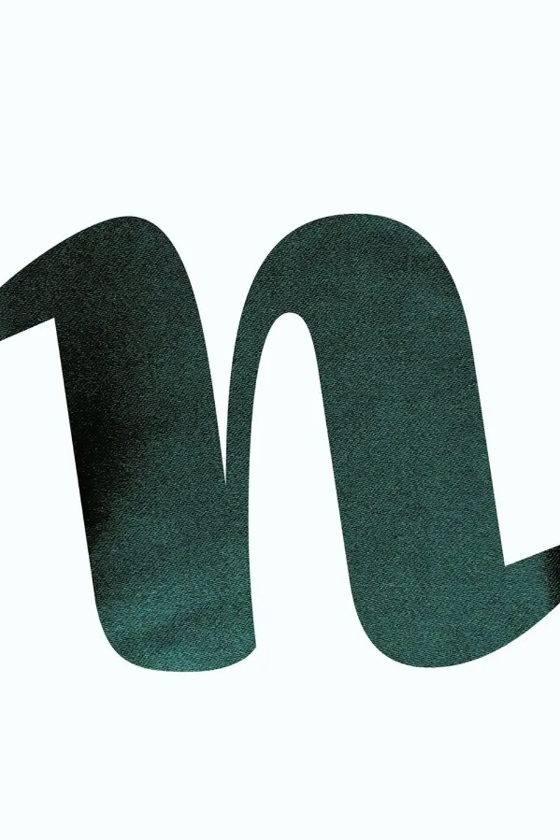Green N poster con telaio in alluminio da petiteCAPS