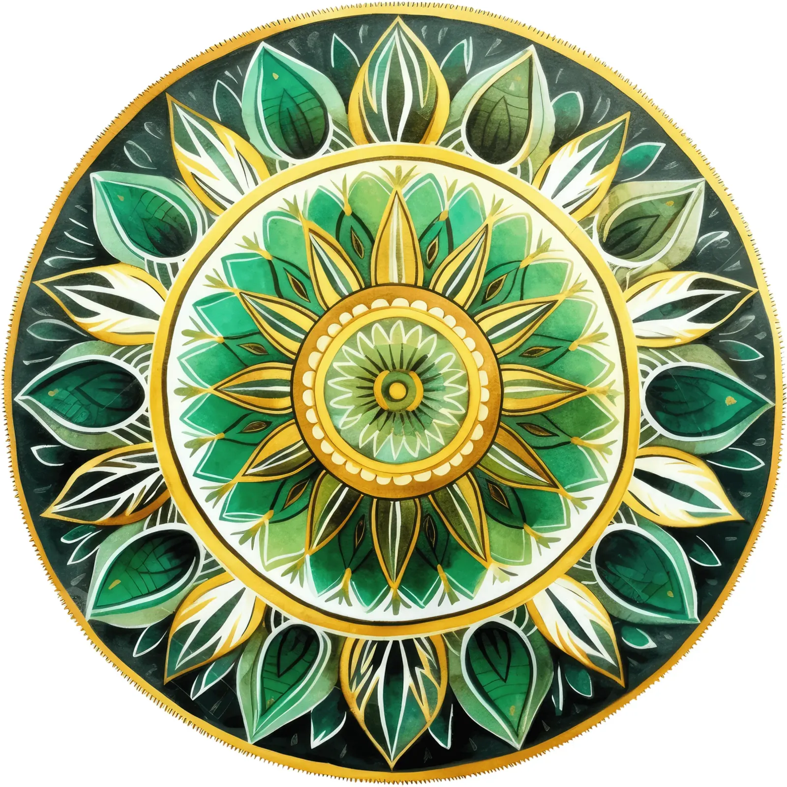 Mandala verde pellicola backlit da Spiritual Touch