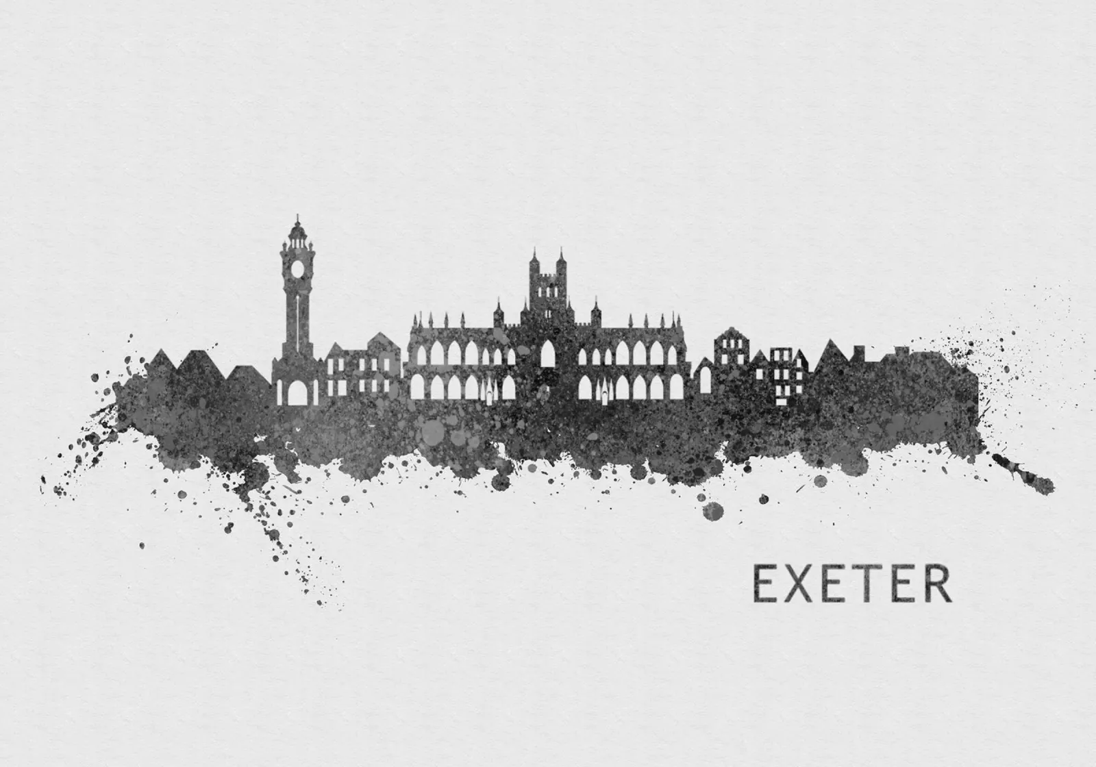Exeter England poster da Travelstudio