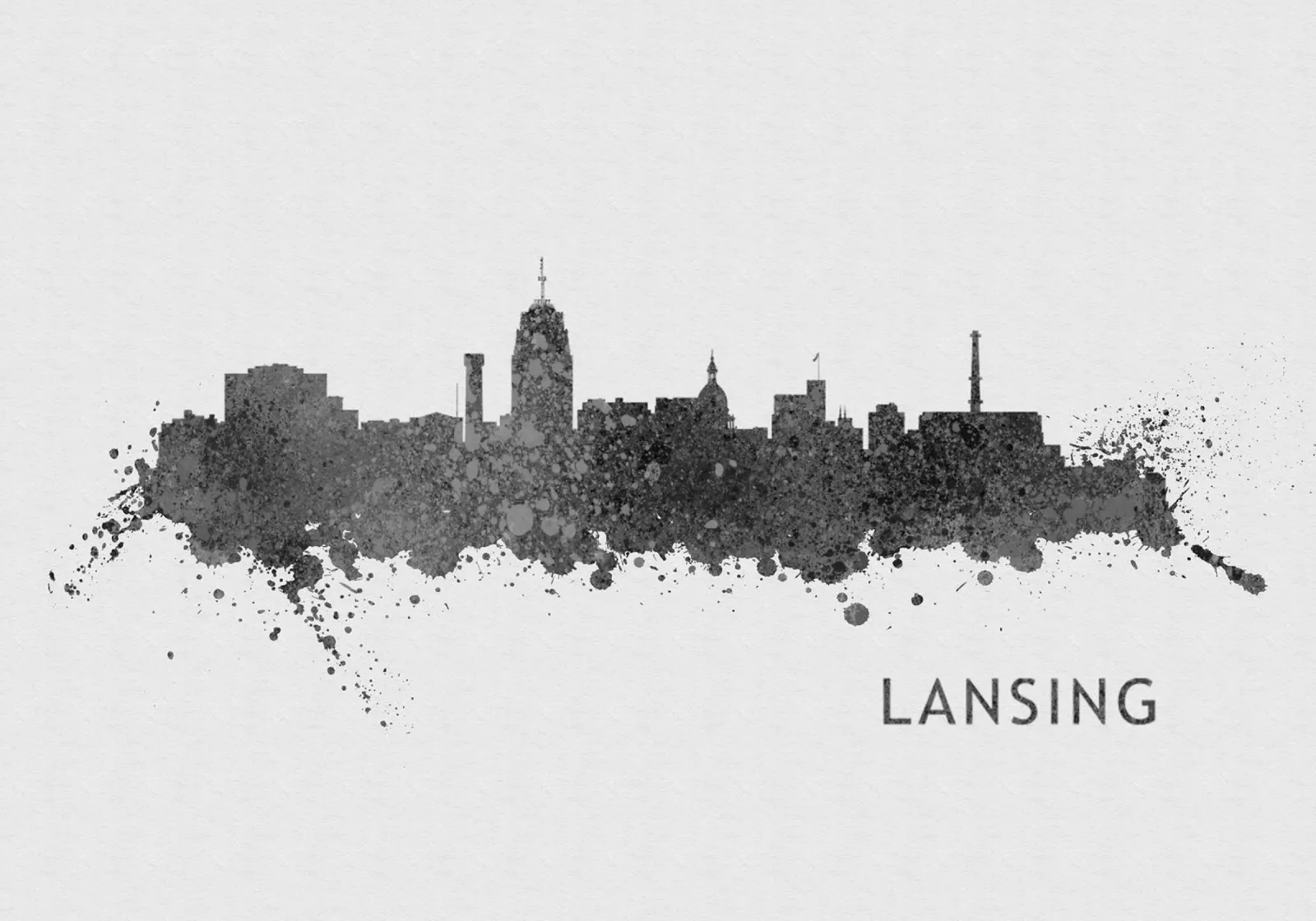 Lansing Michigan poster da Travelstudio