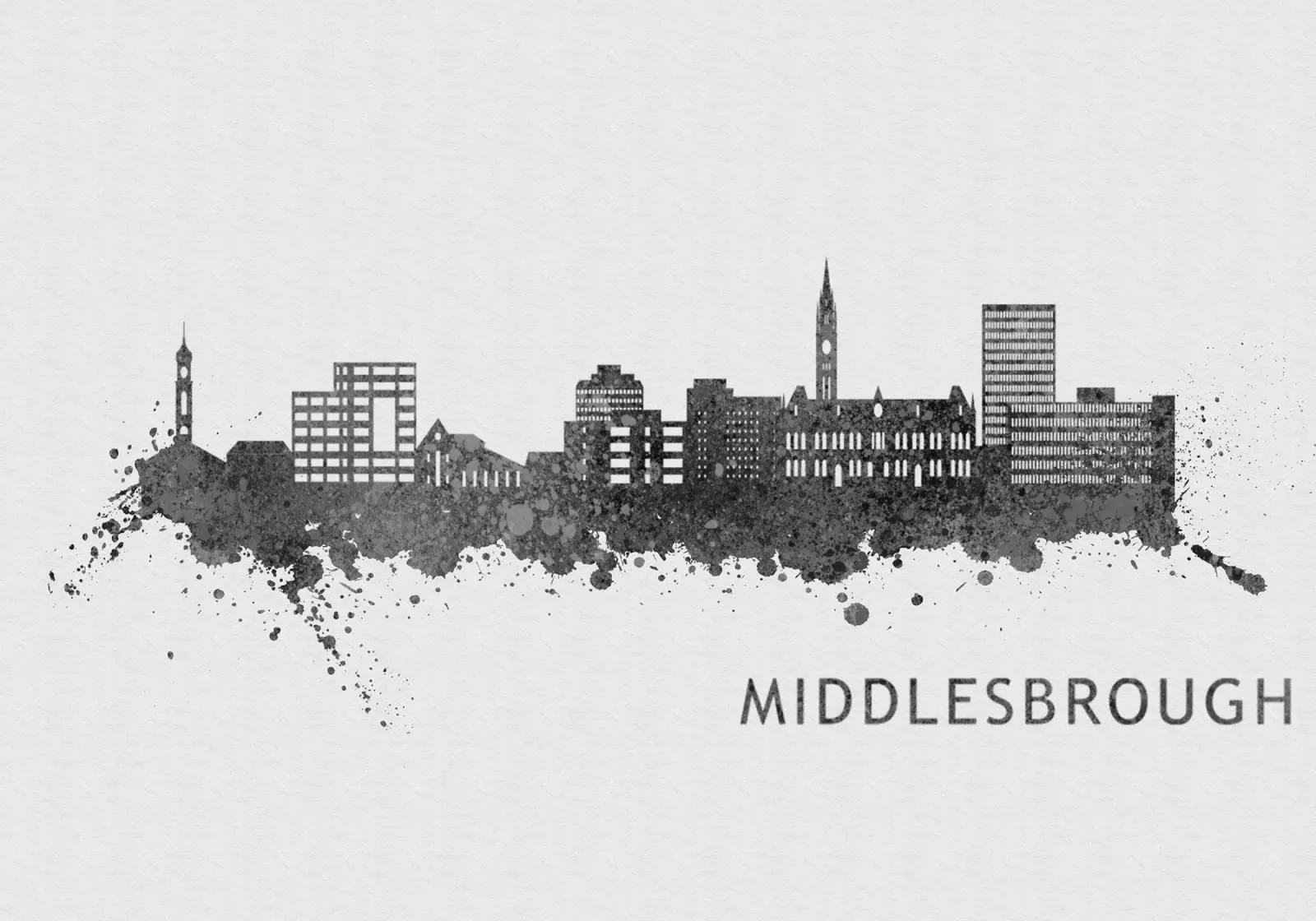 Middlesbrough England pellicola backlit da Travelstudio