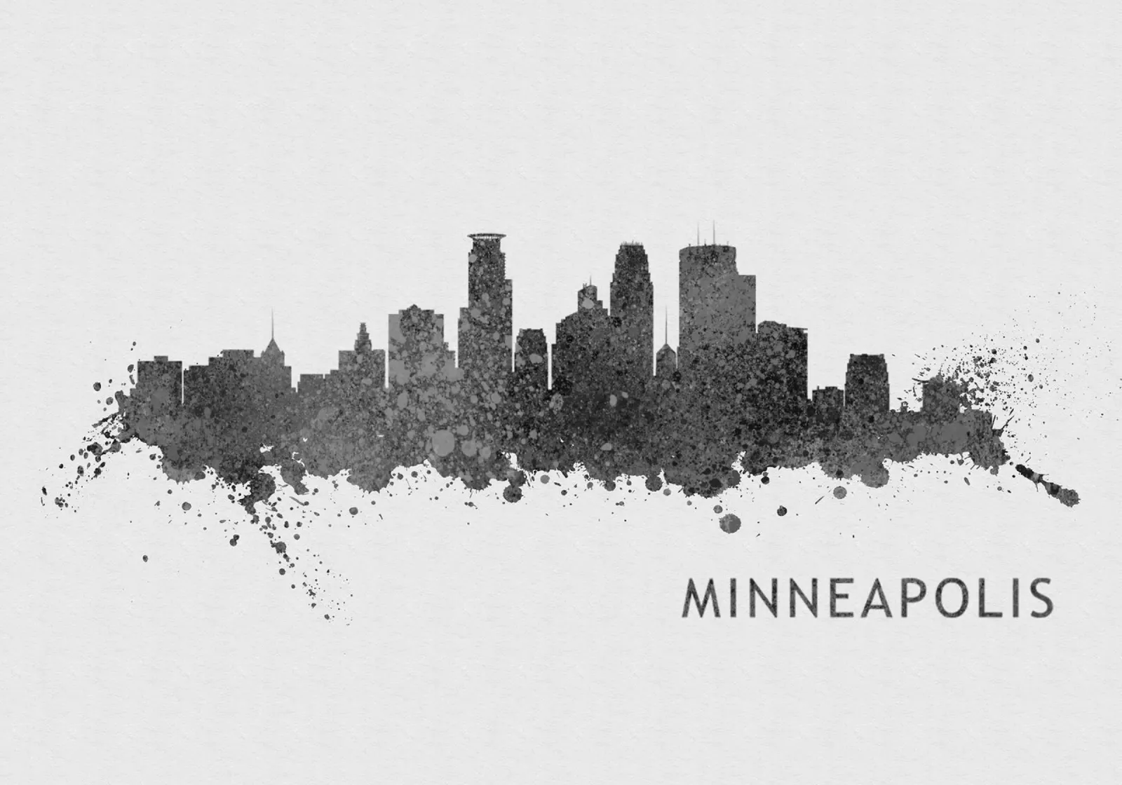 Minneapolis Minnesota carta hahnemühle da Travelstudio